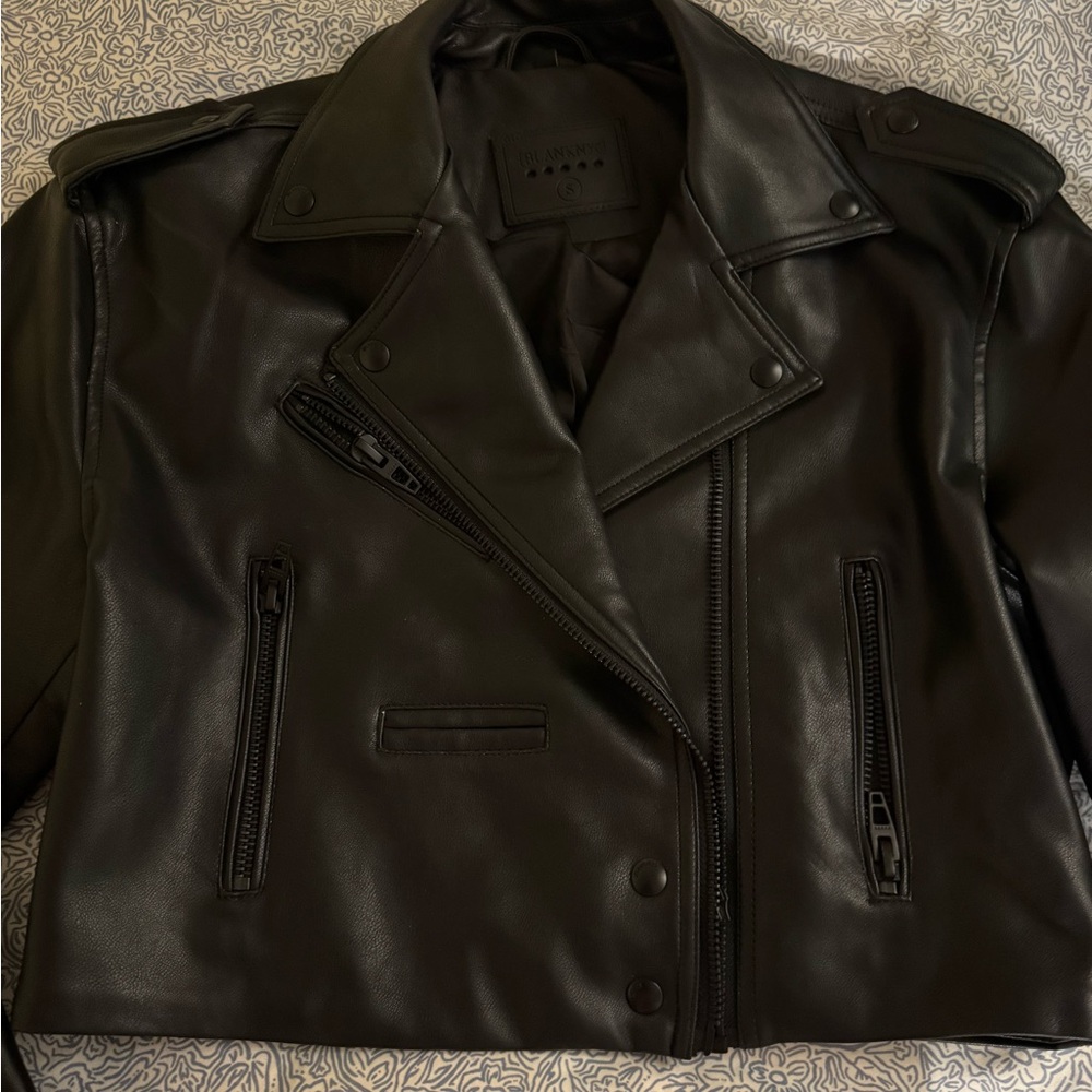 Blank NYC Dark Leather Jacket